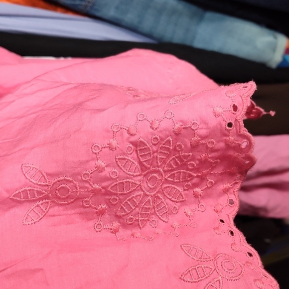 NWOT Lane Bryant Classic Square-Neck Embroidered Tank in Pink 🩷 Size 18W - Picture 6 of 8